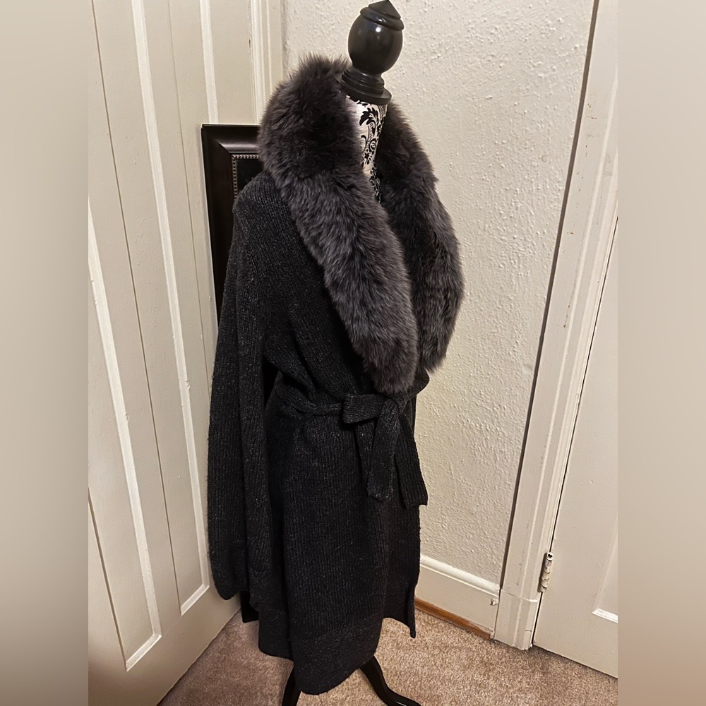 Magaschoni Wool and Cashmere Sweater Coat